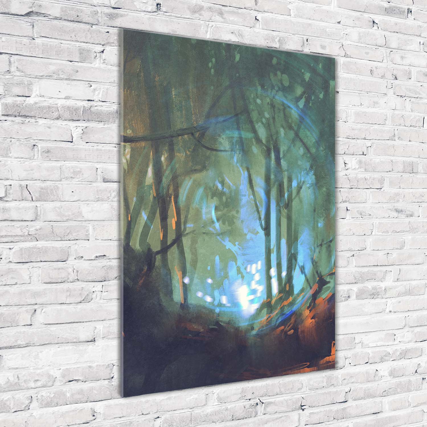 Wandbild Druck Auf Plexiglas Acryl Hochformat 70x100 Mystischer Wald Ebay