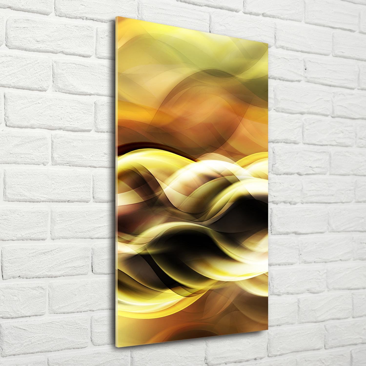 Wand-Bild Kunstdruck aus Acryl-Glas Hochformat 70x140 Goldenes Licht