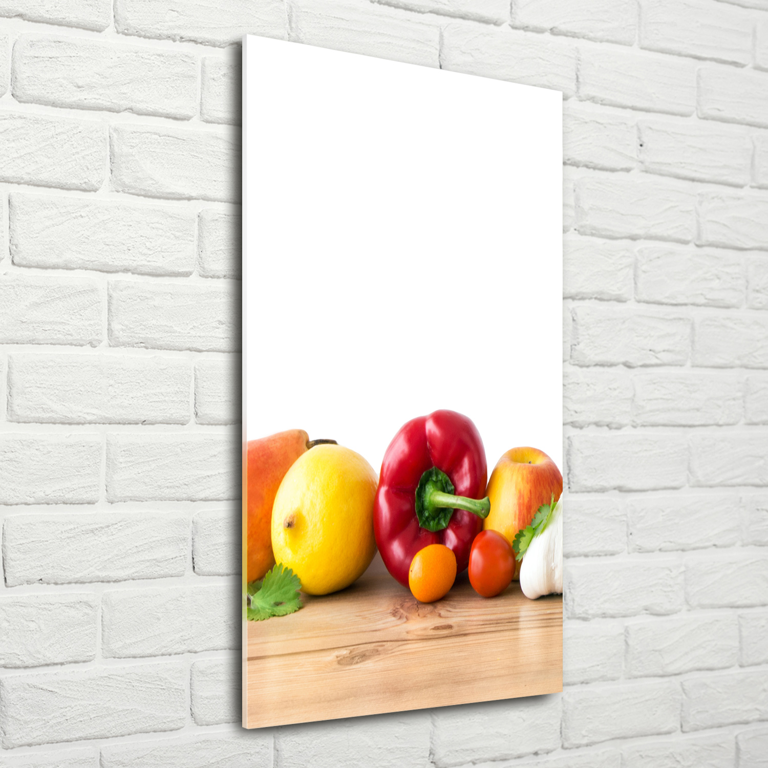 Wandbild Druck auf Plexiglas® Acryl Hochformat 70x140 Obst und Gemüse