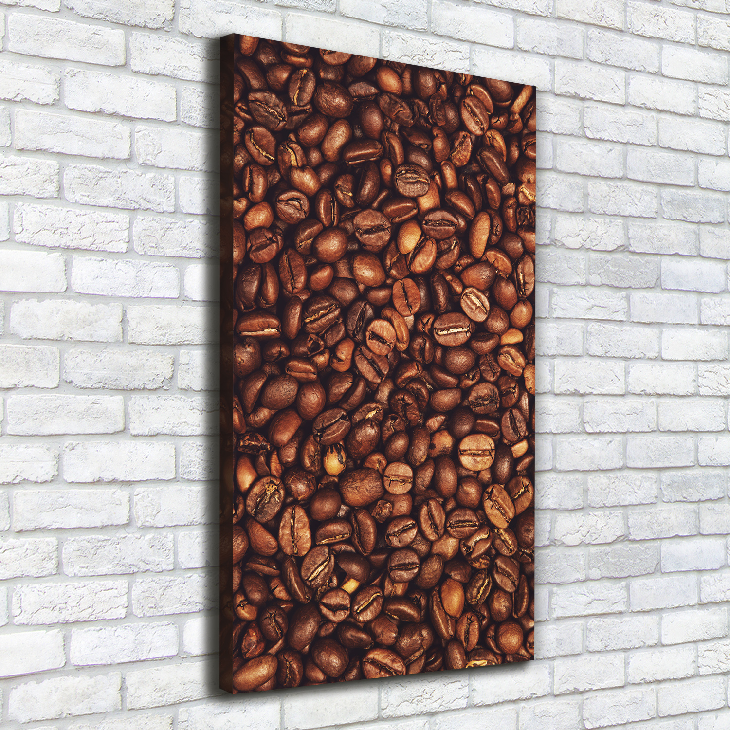 Leinwand-Bild Kunstdruck Hochformat 50x100 Bilder Kaffeebohnen