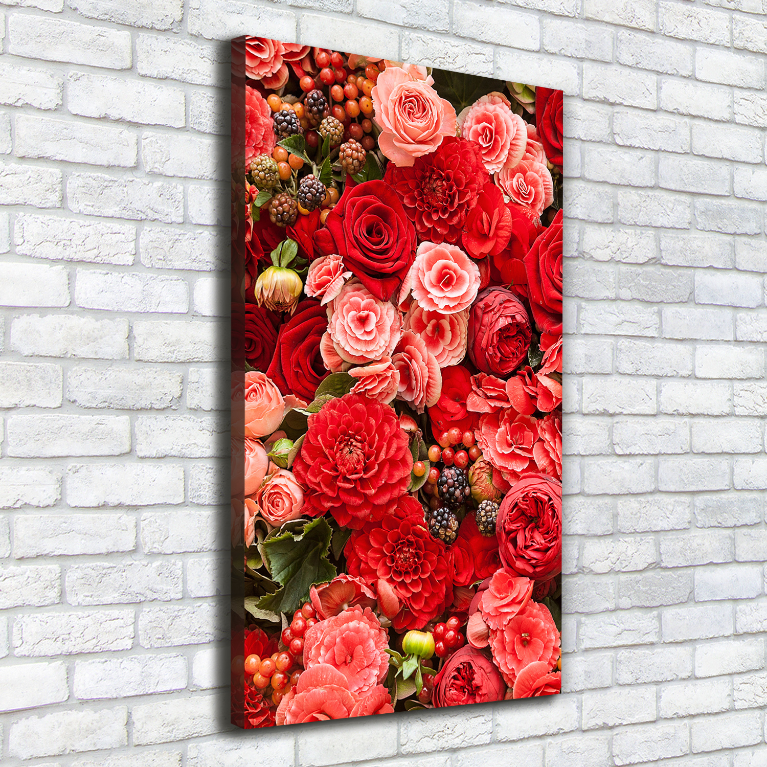 Leinwand-Bild Kunstdruck Hochformat 50x100 Bilder Blumenstrauß