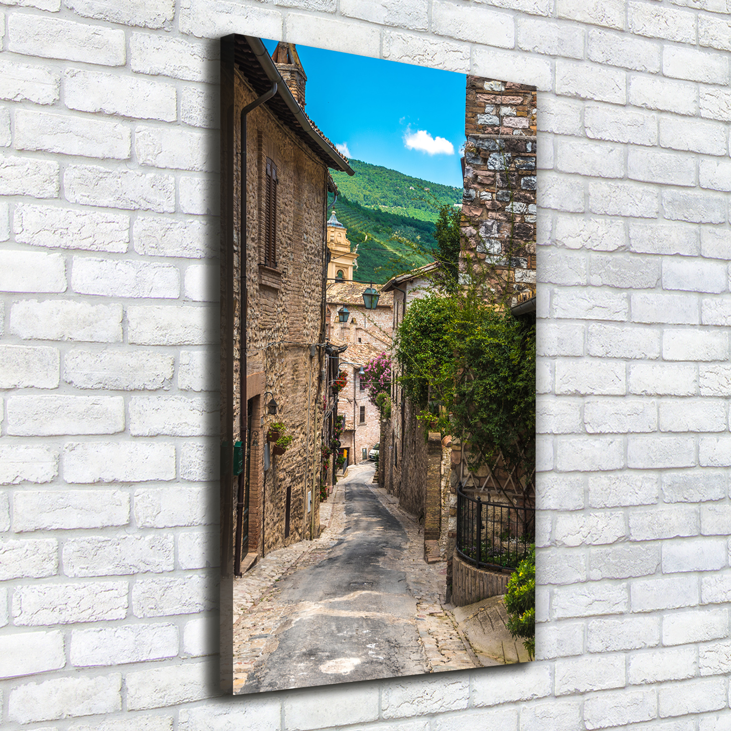Leinwand-Bild Kunstdruck Hochformat 50x100 Bilder Bezaubernde Gasse