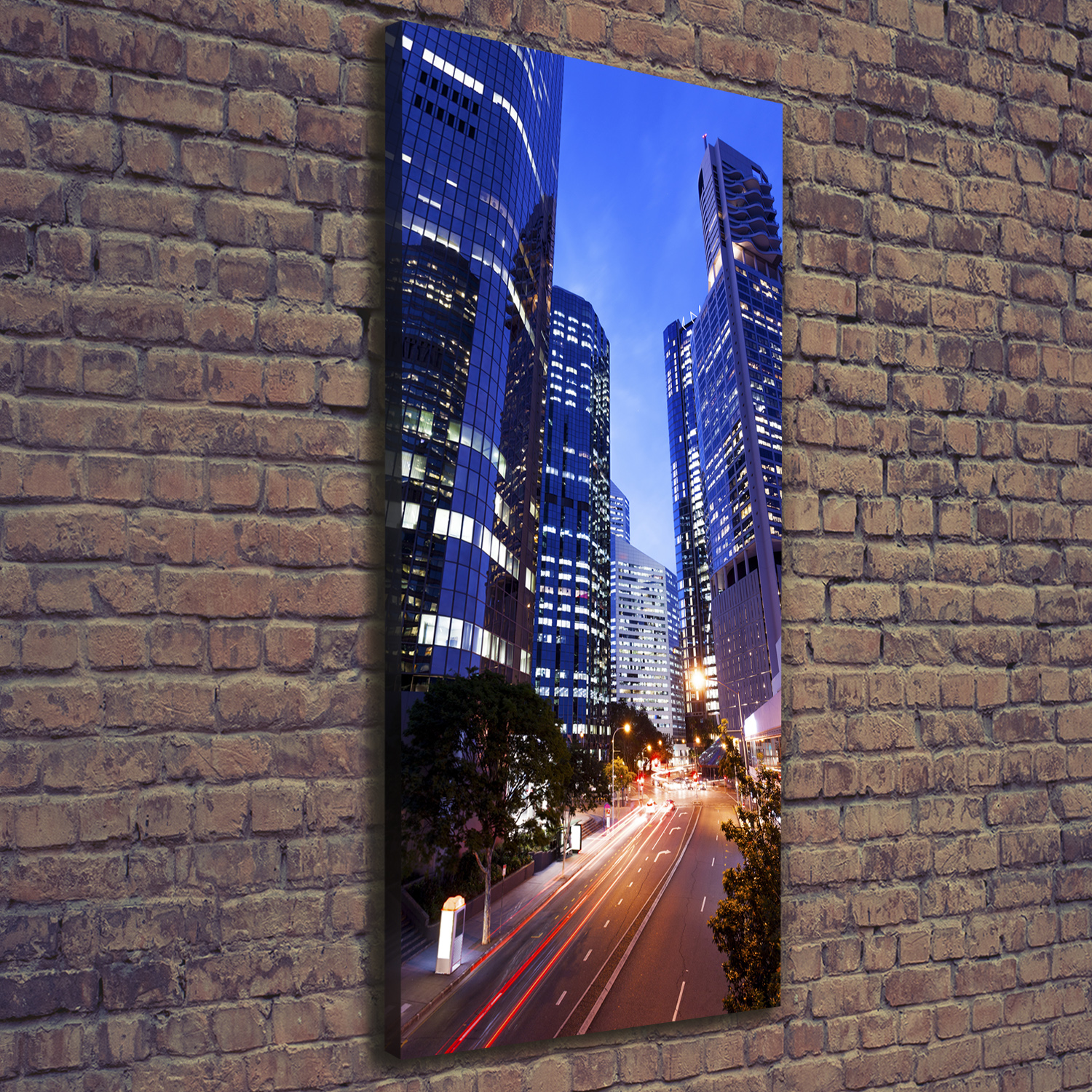 Leinwand-Bild Kunstdruck Hochformat 50x125 Bilder Wolkenkratzer