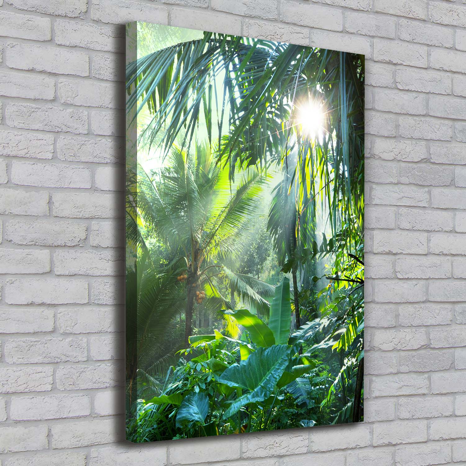 Leinwand-Bild Kunstdruck Hochformat 70x100 Bilder Dschungel