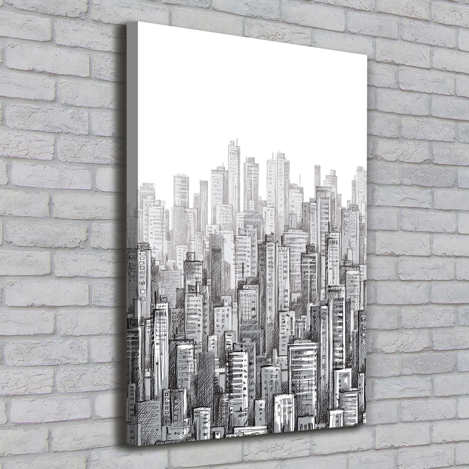 Leinwand-Bild Kunstdruck Hochformat 70x100 Bilder Wolkenkratzer