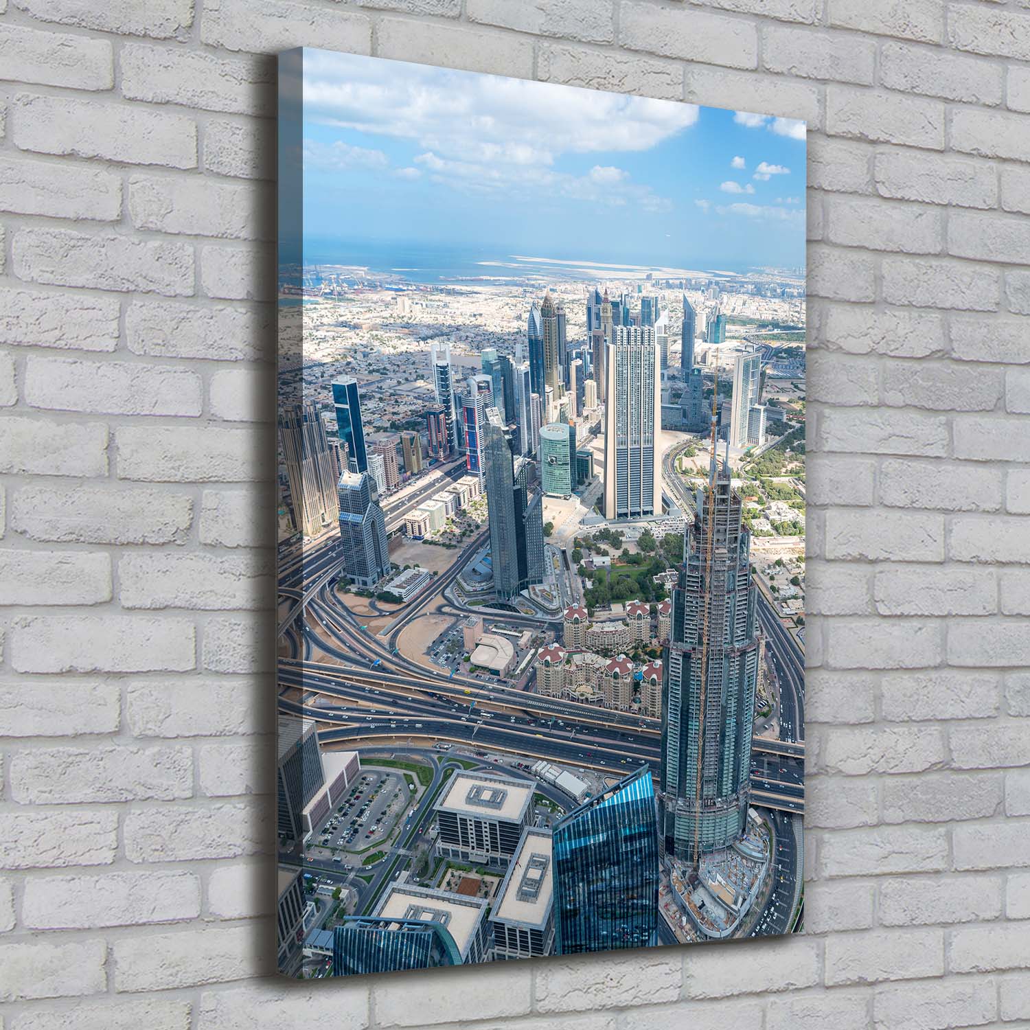 Leinwand-Bild Kunstdruck Hochformat 70x100 Bilder Wolkenkratzer