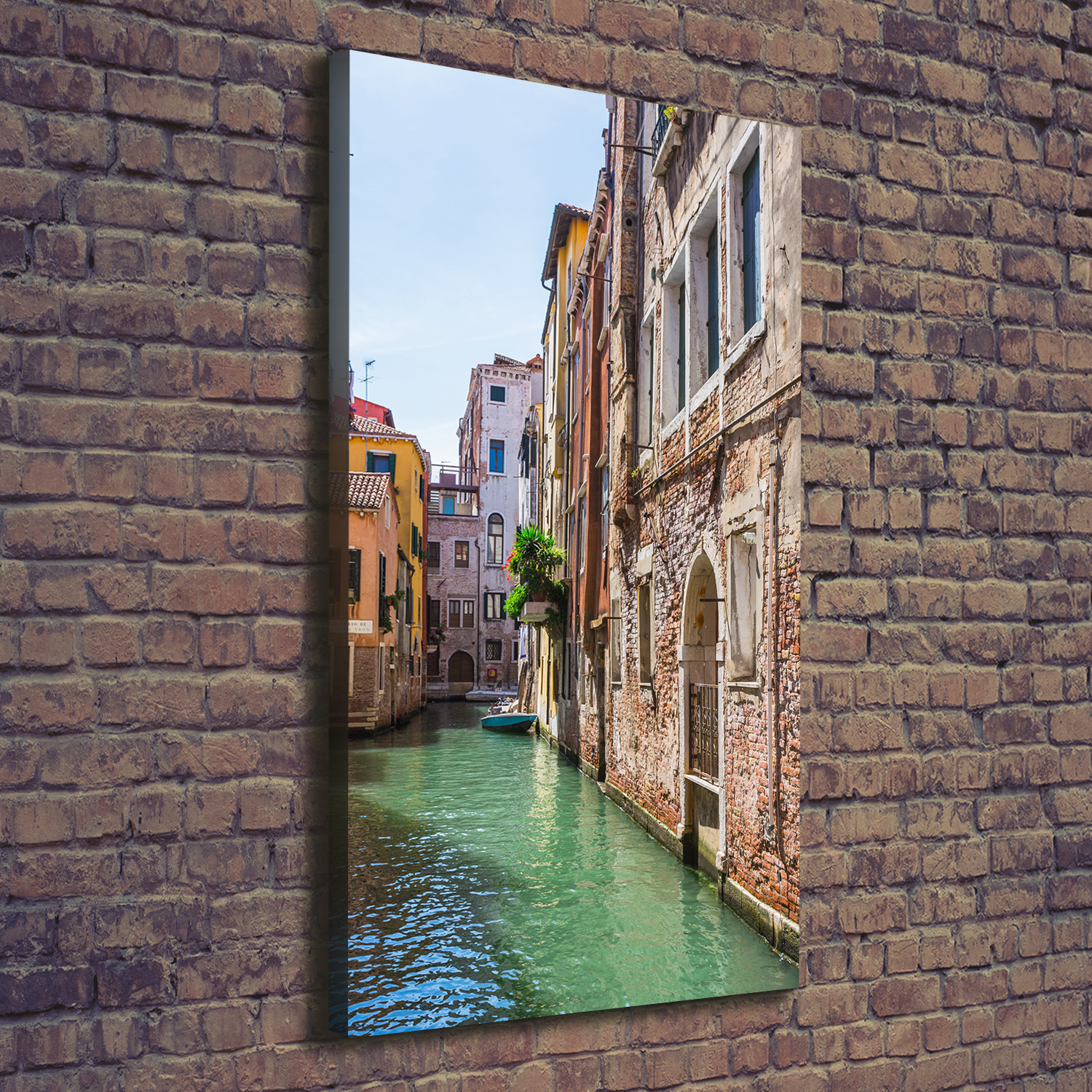 Leinwand-Bild Kunstdruck Hochformat 70x140 Bilder Venedig Italien