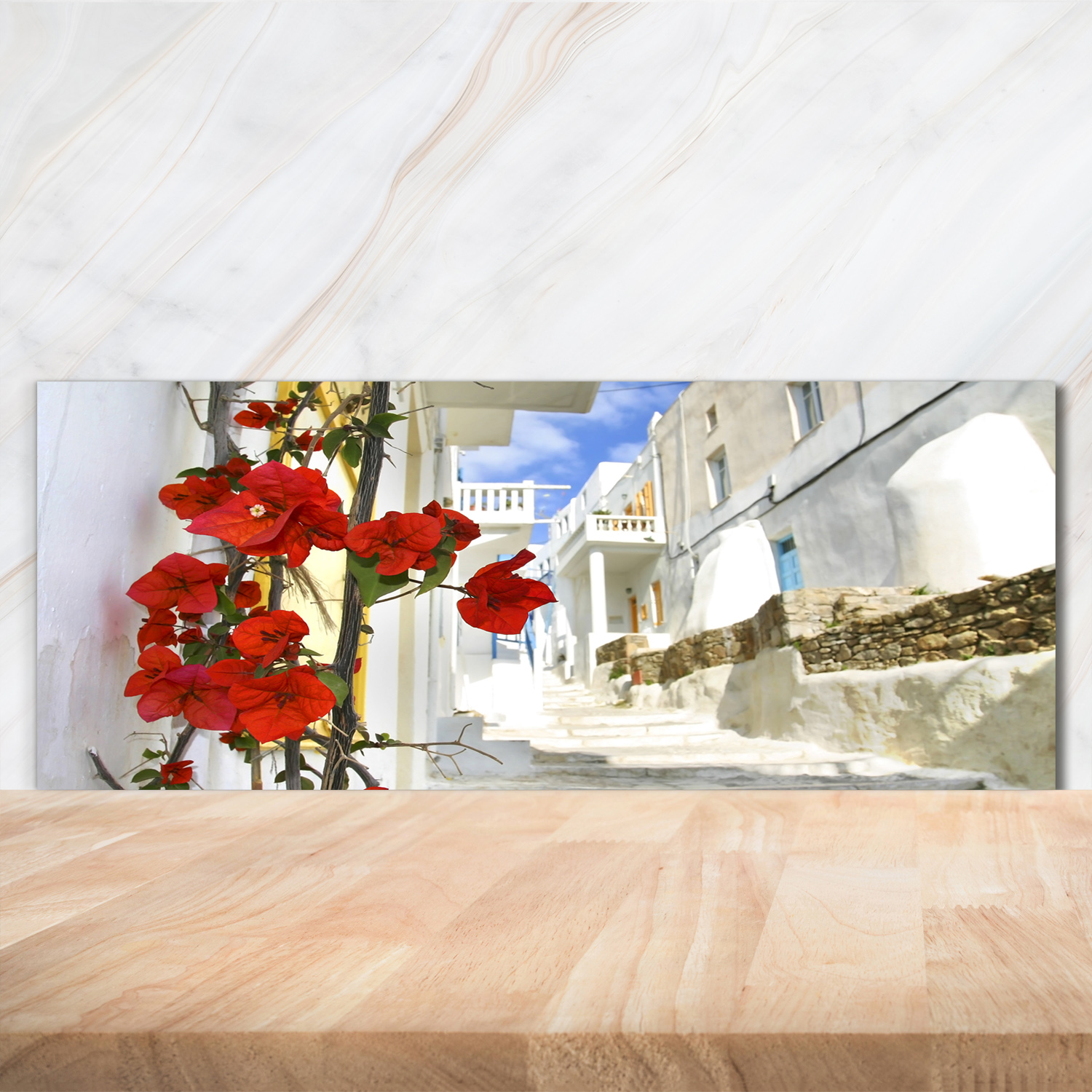 Tulup Panneaux De Cuisine Sur Verre - 100x50cm - Agrumes Sous L'eau