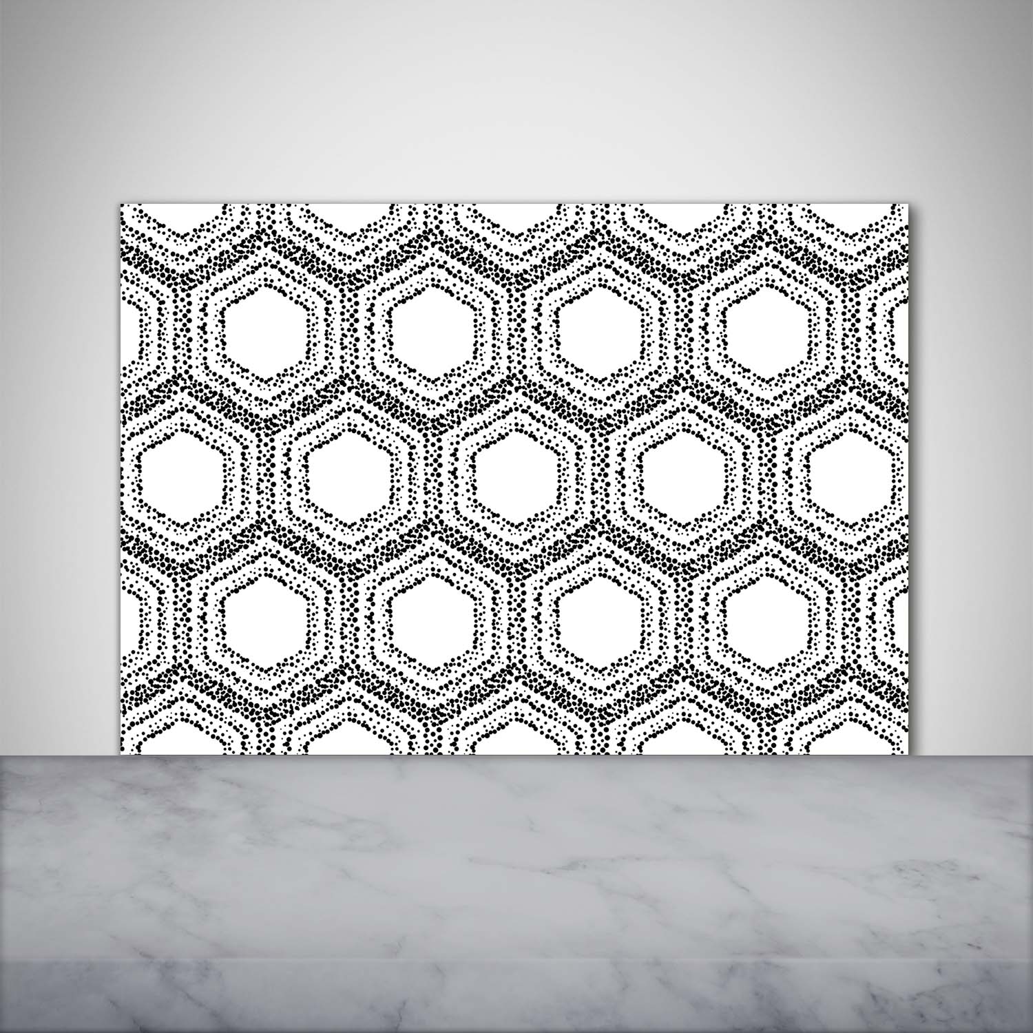 Küchenrückwand Spritzschutz aus Glas 100x70 Deko Sonstige Geometrische Figuren