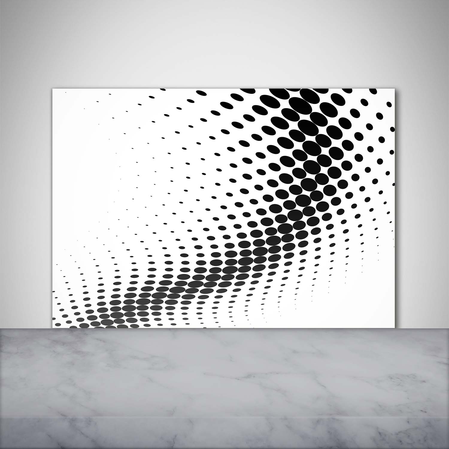 Küchenrückwand Spritzschutz aus Glas 100x70 Deko Kunst Geometrische Figuren