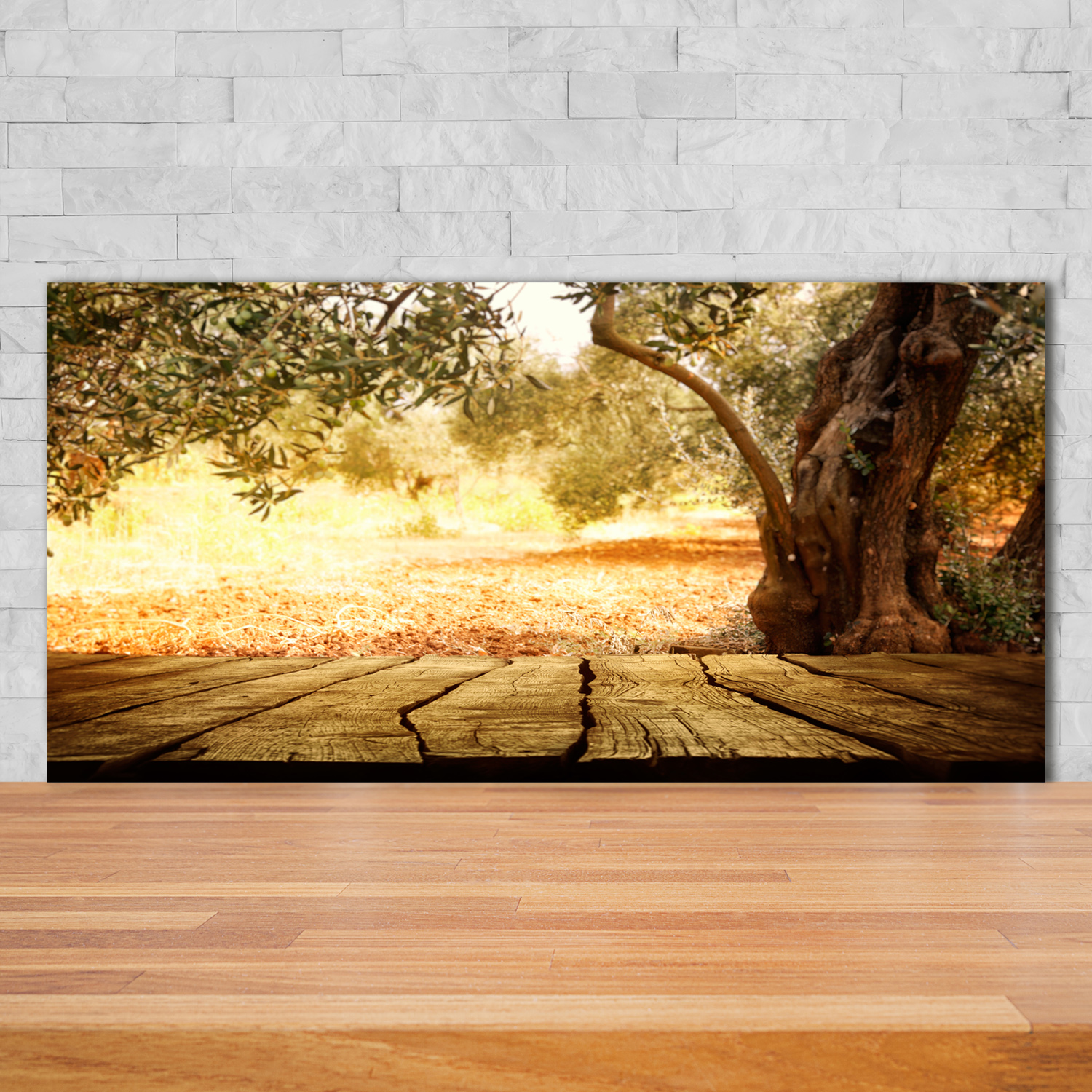 Panneau Mural Cuisine Verre Tulup - Champ De Coquelicots - 140x70 Cm - Neuf