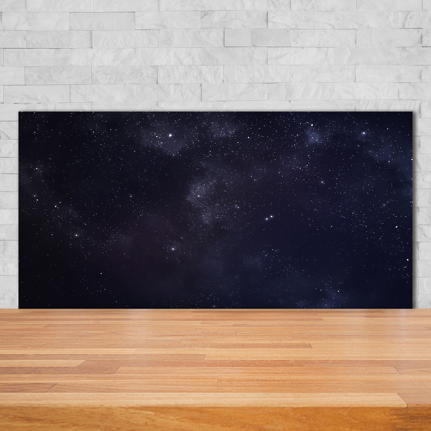Planche De Cuisine En Verre Trempé Tulup 60x52 Cm – Motif Constellation, Design Moderne Noir