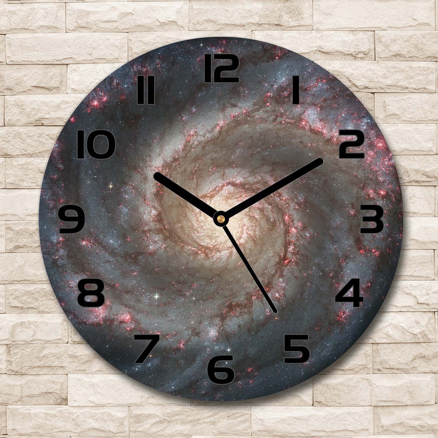Horloge murale en verre Mosaïque