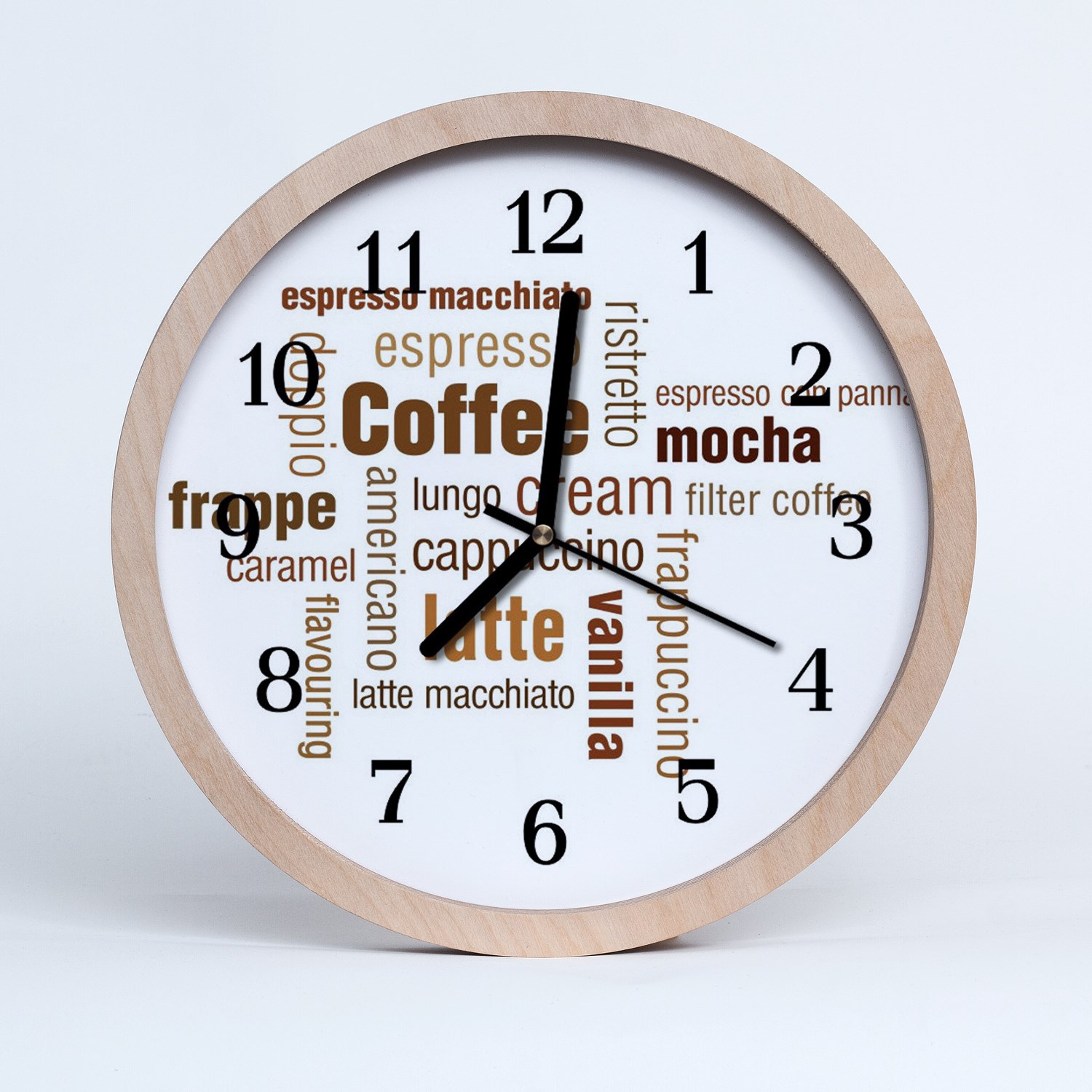 Tulup wooden clock 30fi cm wall clock kitchen clock - stylish Coffee