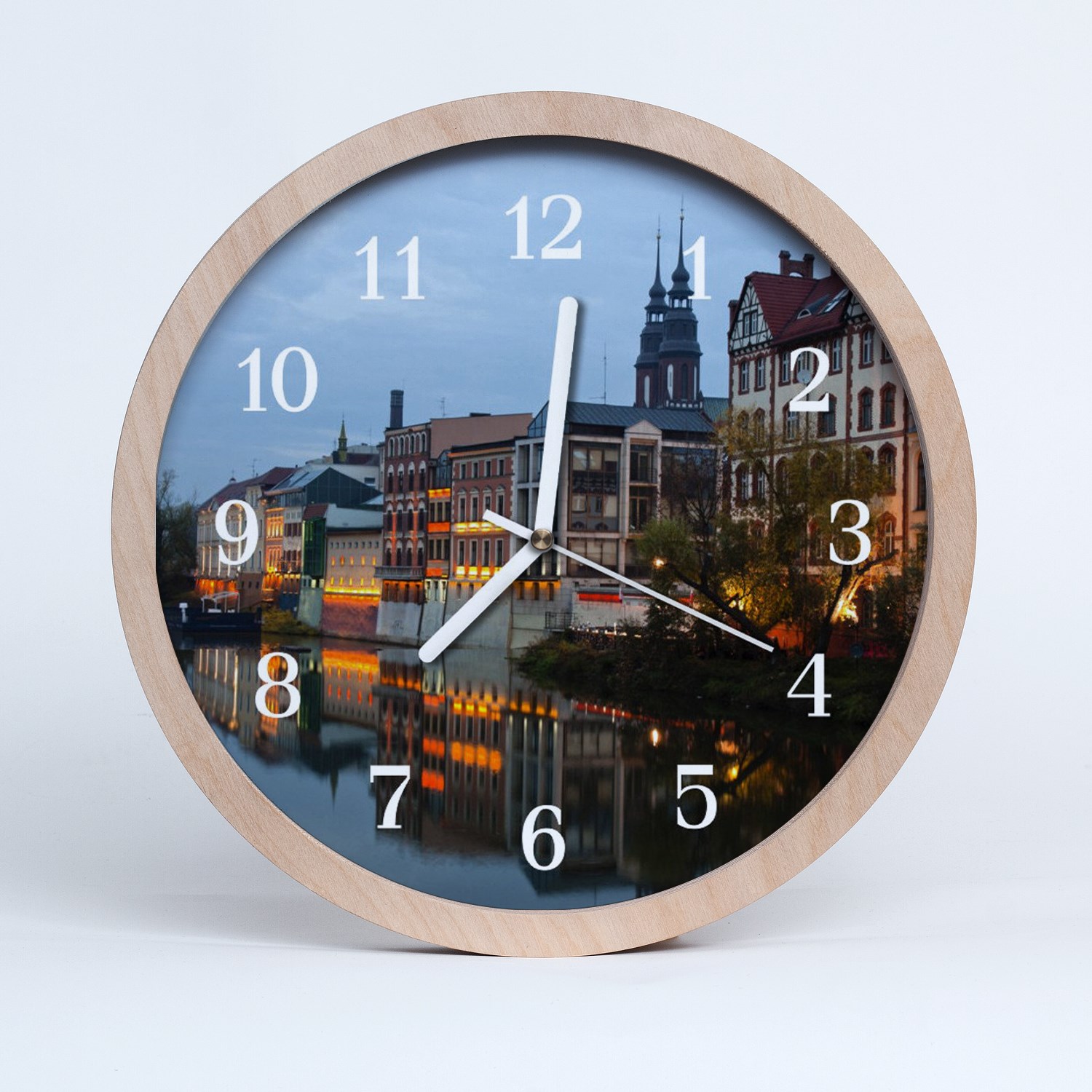 Tulup wooden clock 30fi cm wall clock kitchen clock - Old Town Architecture