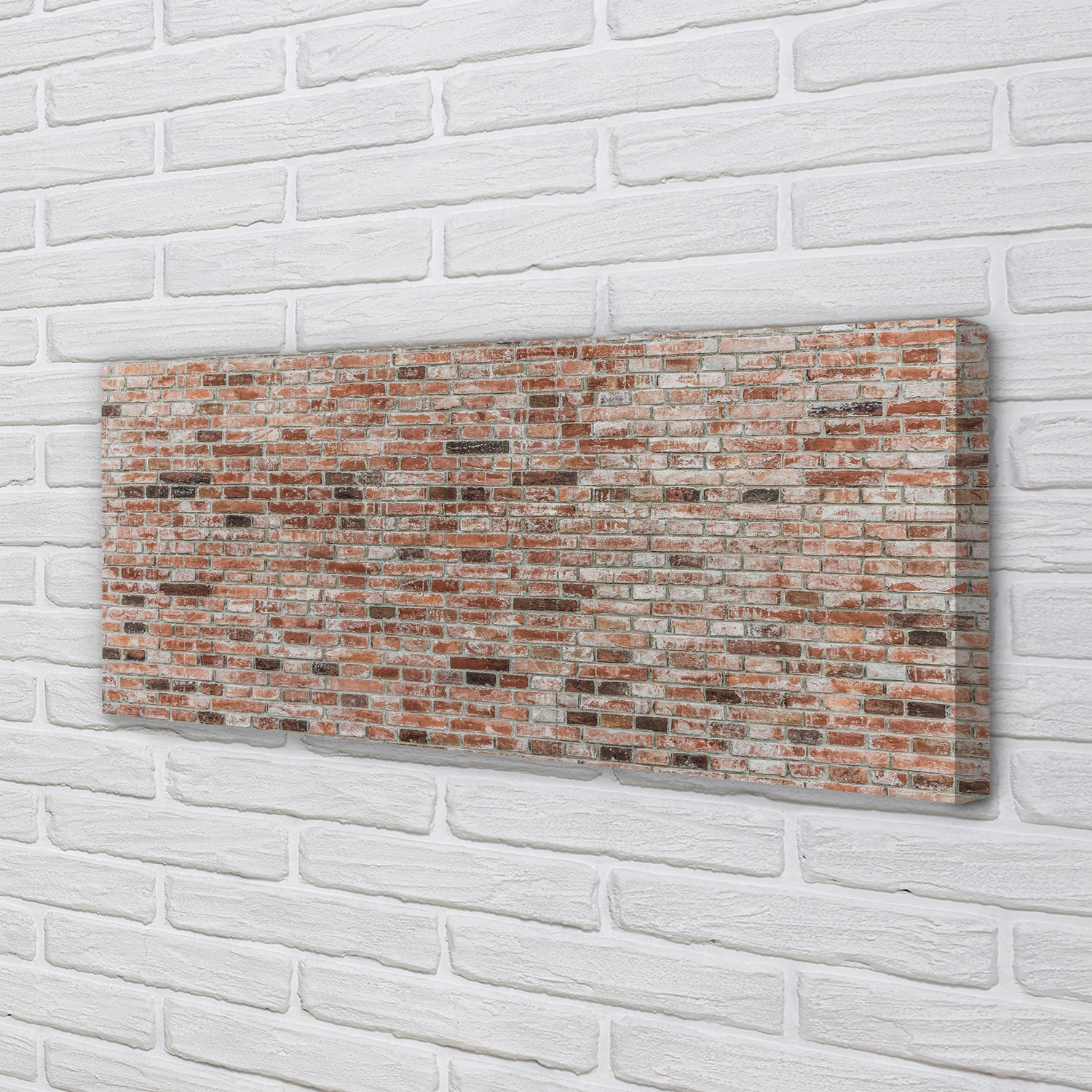 Tulup Leinwandbild 125x50 Wandkunst Vintage brick wall