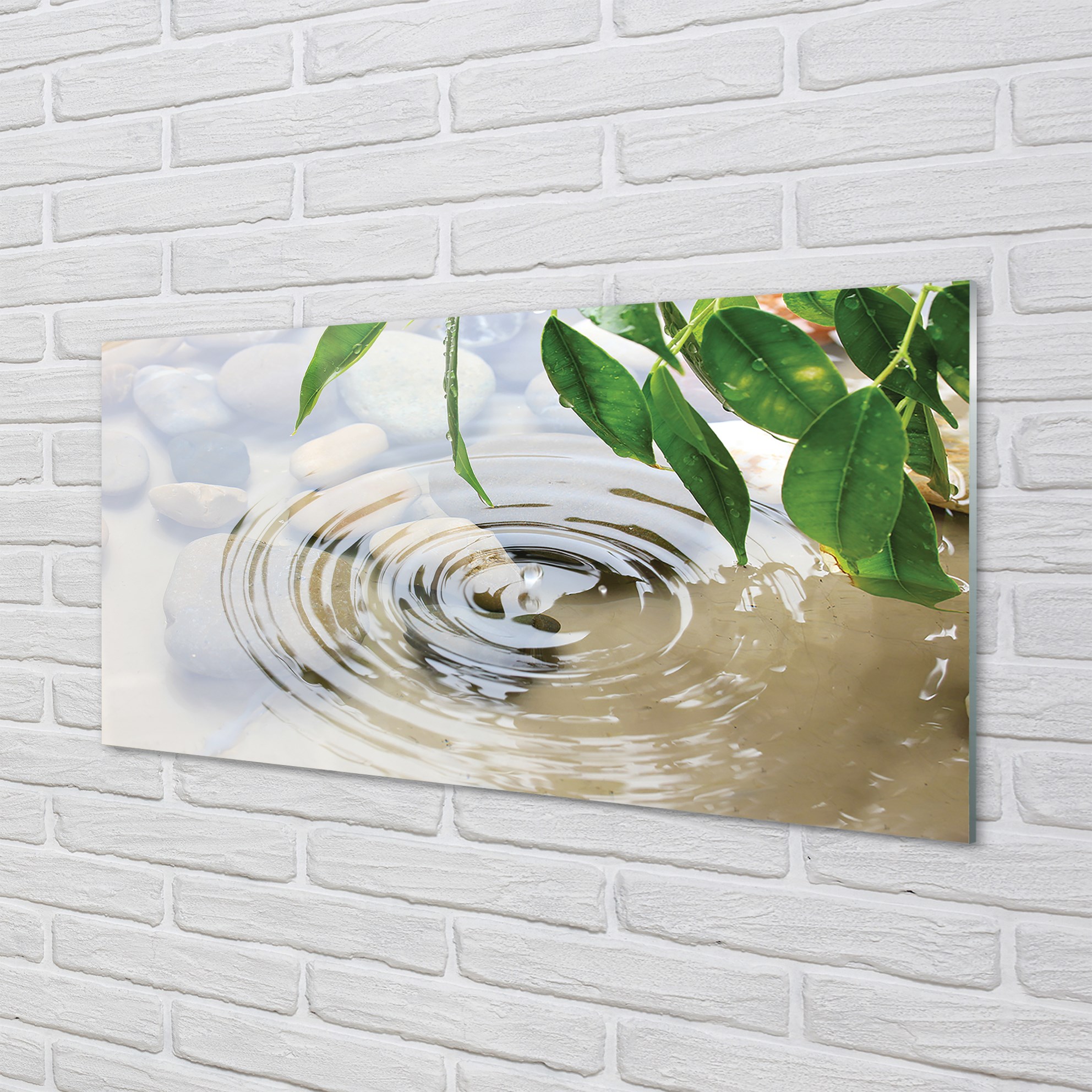 Tulup Acrylglas 120x60 Wandkunst Wassertropfen spritzen
