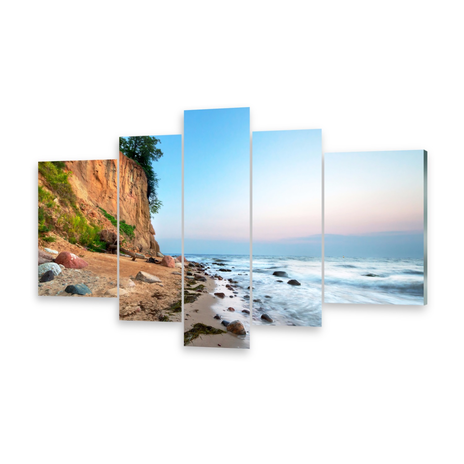 Glasbilder Wandbild Druck auf Glas Klippe Ostsee
