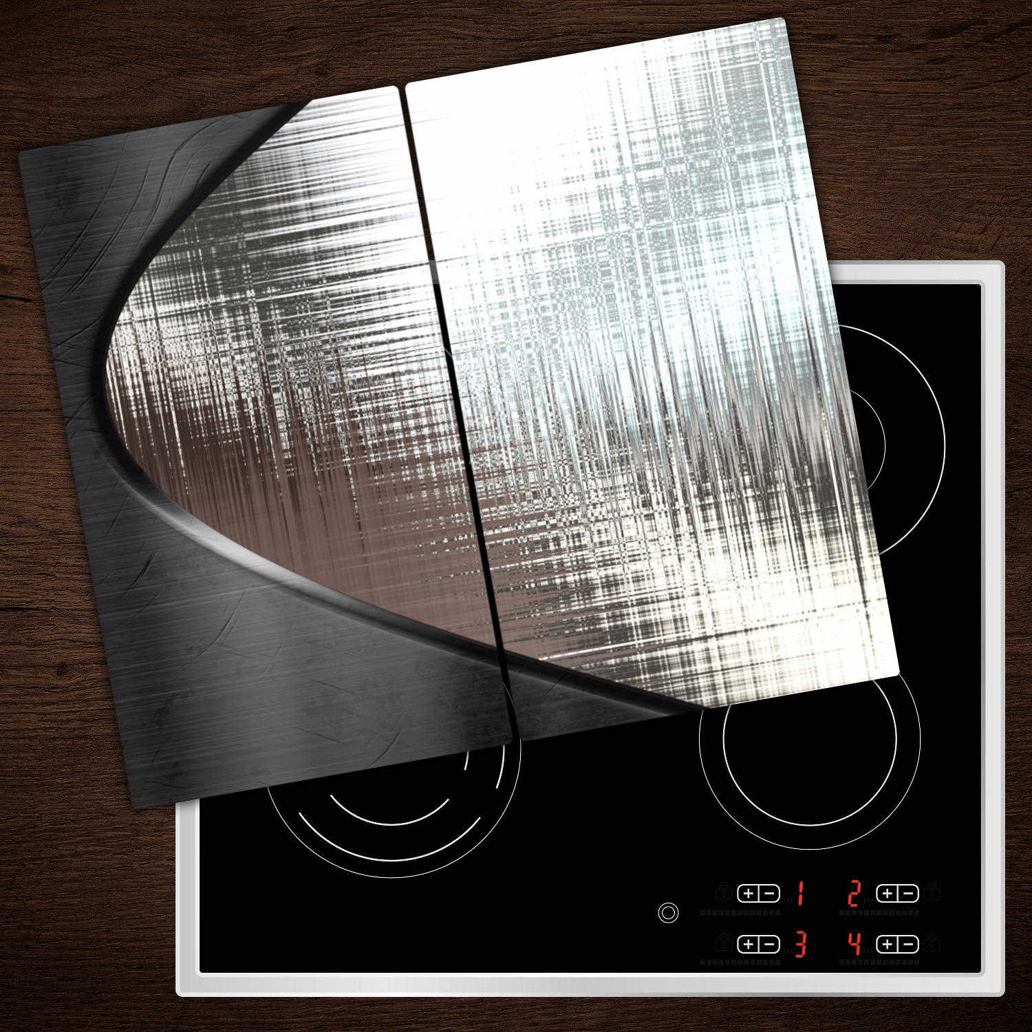 Glass Worktop Saver Ceramic Induction Hob Protector Cover Metal