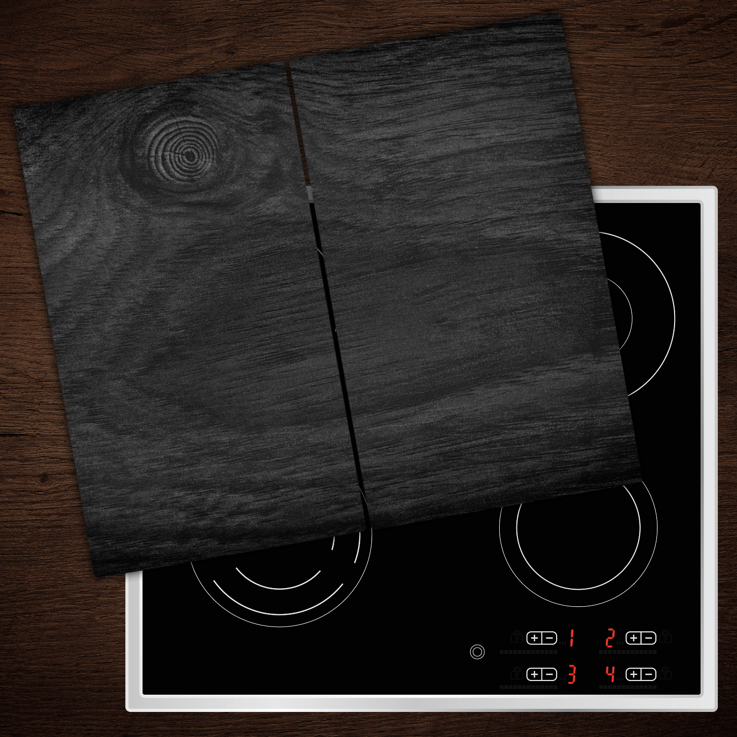 Glass Worktop Saver Ceramic Induction Hob Protector Cover Wood Board